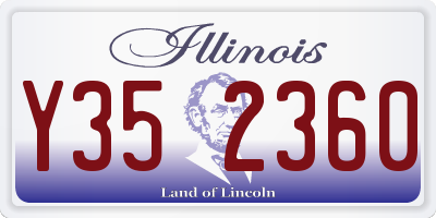 IL license plate Y352360