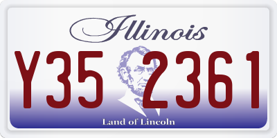 IL license plate Y352361