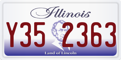 IL license plate Y352363