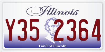 IL license plate Y352364