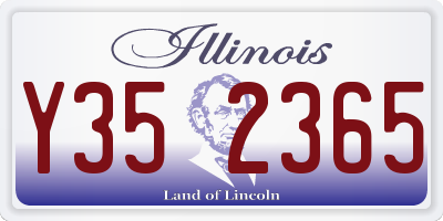 IL license plate Y352365