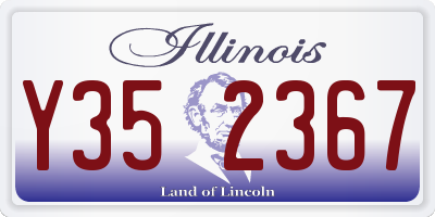 IL license plate Y352367