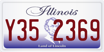 IL license plate Y352369