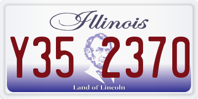 IL license plate Y352370