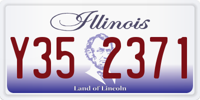 IL license plate Y352371