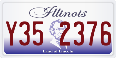 IL license plate Y352376