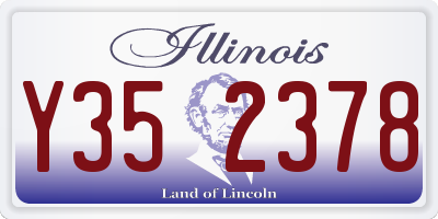 IL license plate Y352378
