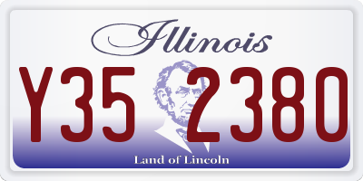 IL license plate Y352380