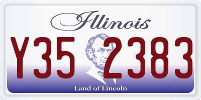 IL license plate Y352383