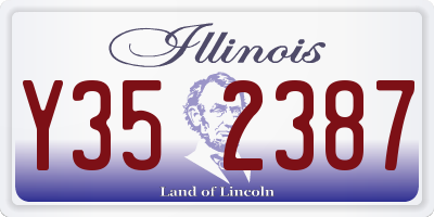 IL license plate Y352387