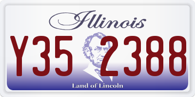 IL license plate Y352388
