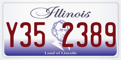 IL license plate Y352389