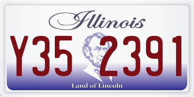IL license plate Y352391