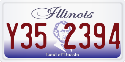 IL license plate Y352394