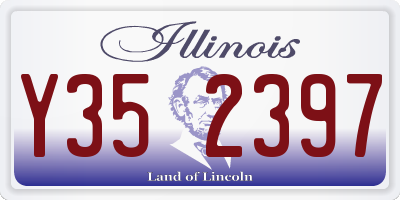 IL license plate Y352397