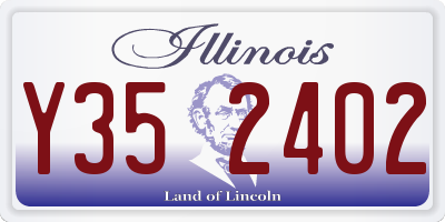 IL license plate Y352402