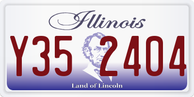 IL license plate Y352404