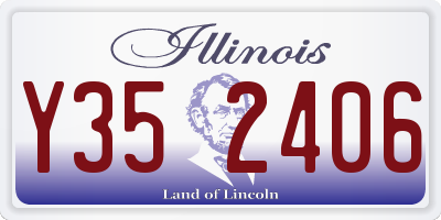 IL license plate Y352406