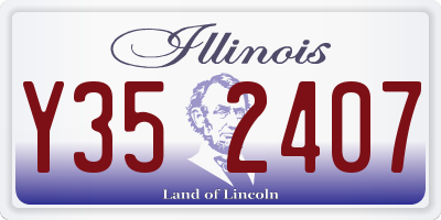 IL license plate Y352407