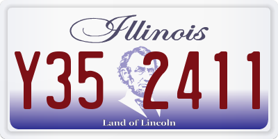 IL license plate Y352411