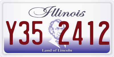 IL license plate Y352412