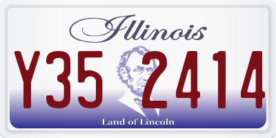 IL license plate Y352414
