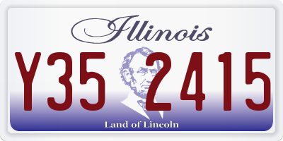 IL license plate Y352415