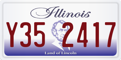 IL license plate Y352417