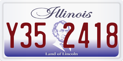 IL license plate Y352418