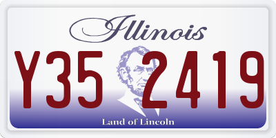 IL license plate Y352419