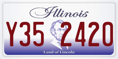 IL license plate Y352420