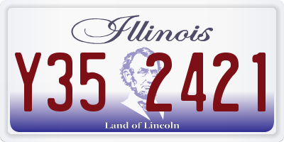 IL license plate Y352421