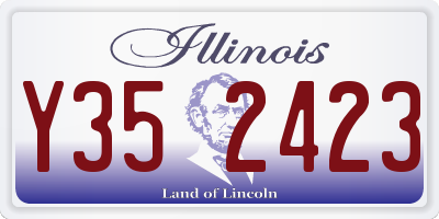 IL license plate Y352423