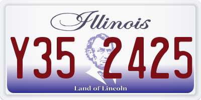IL license plate Y352425