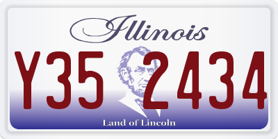 IL license plate Y352434