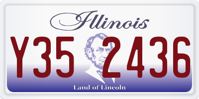 IL license plate Y352436