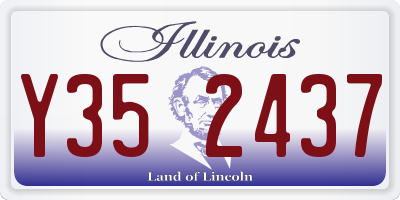 IL license plate Y352437