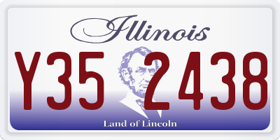 IL license plate Y352438