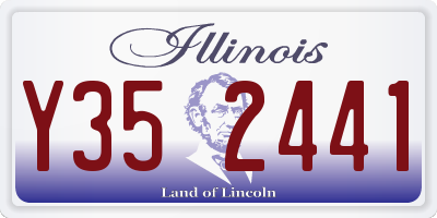 IL license plate Y352441