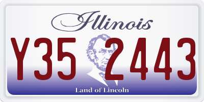 IL license plate Y352443