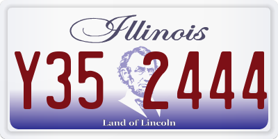 IL license plate Y352444