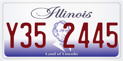 IL license plate Y352445