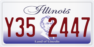 IL license plate Y352447