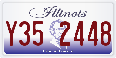 IL license plate Y352448