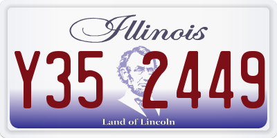 IL license plate Y352449