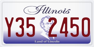 IL license plate Y352450