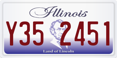IL license plate Y352451