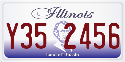 IL license plate Y352456