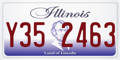 IL license plate Y352463