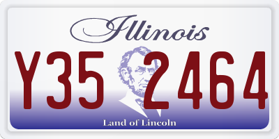 IL license plate Y352464